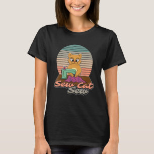 Cat Owner Sewing Animal Kitty Dressmaking T-Shirt