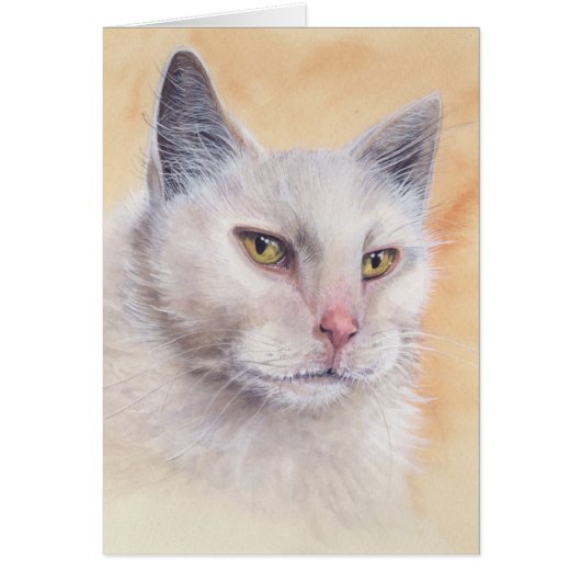 Cat Painted in Watercolour Cards (Front)