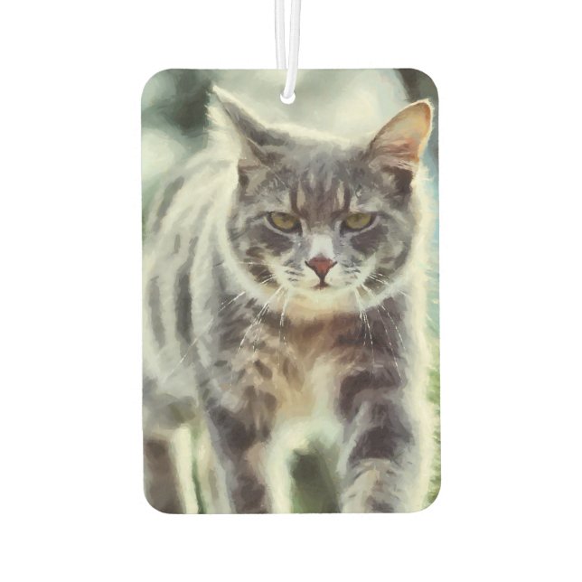 Cat painting air freshener (Back)