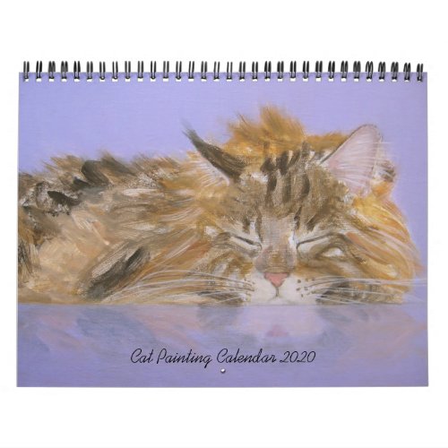 Cat Painting Calendar 2