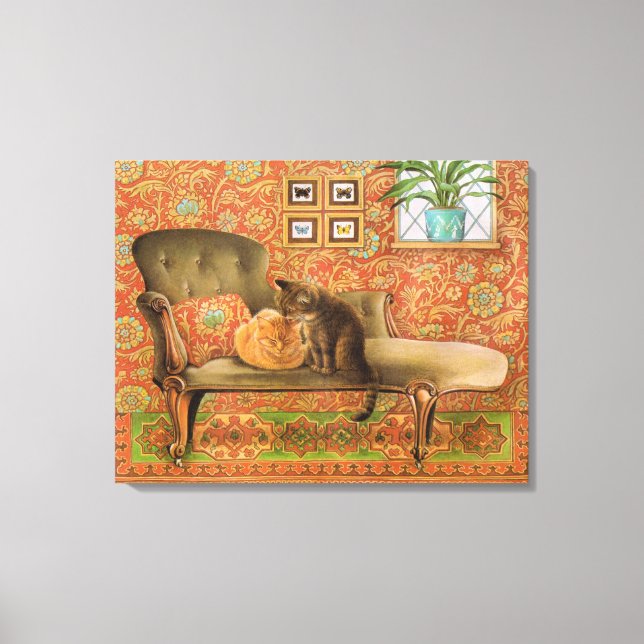 Cat Painting canvas  Print (Front)