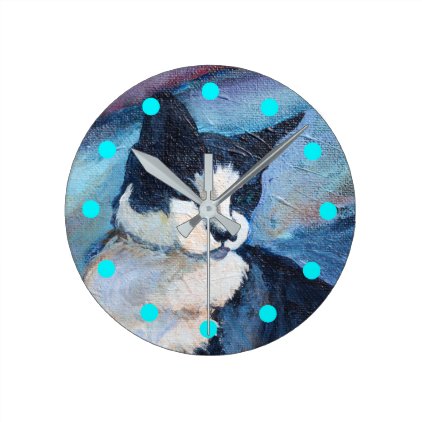 Cat Painting Clock