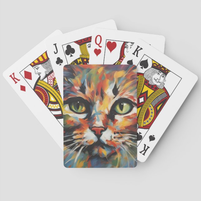 Cat Painting Poker Cards (Back)