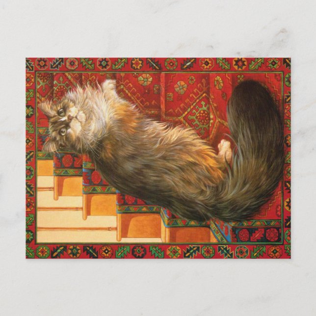 CAT PAINTING  POSTCARD (Front)