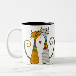 Cat Pair in Love - Mug