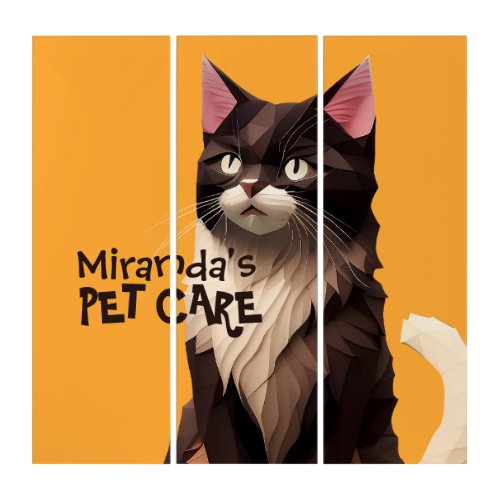 Cat Paper Cut Art Pet Care Food Shop Animal Clinic