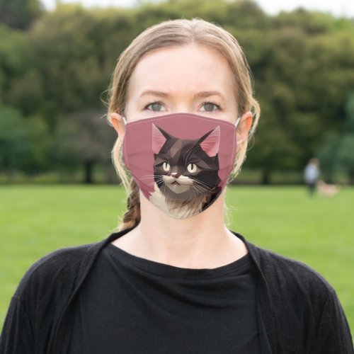 Cat Paper Cut Art Pet Care Food Shop Animal Clinic Adult Cloth Face Mask