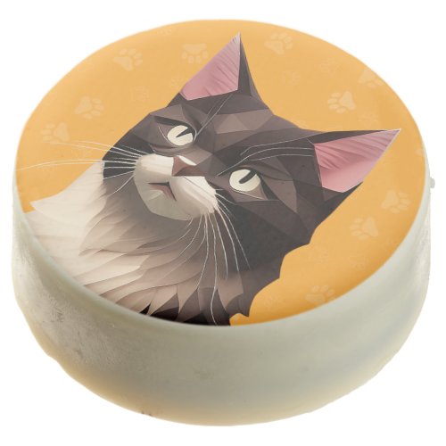 Cat Paper Cut Art Pet Care Food Shop Animal Clinic Chocolate Covered Oreo
