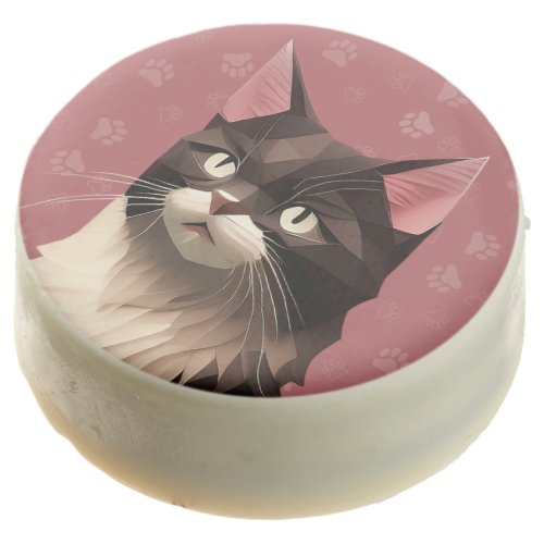 Cat Paper Cut Art Pet Care Food Shop Animal Clinic Chocolate Covered Oreo