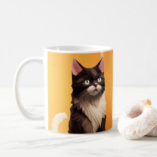 Cat Paper Cut Art Pet Care Food Shop Animal Clinic Coffee Mug