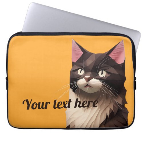 Cat Paper Cut Art Pet Care Food Shop Animal Clinic Laptop Sleeve