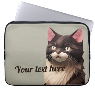 Cat Paper Cut Art Pet Care Food Shop Animal Clinic Laptop Sleeve