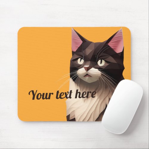 Cat Paper Cut Art Pet Care Food Shop Animal Clinic Mouse Pad