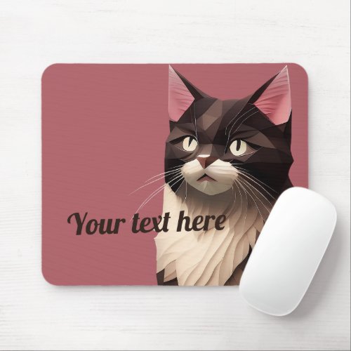 Cat Paper Cut Art Pet Care Food Shop Animal Clinic Mouse Pad