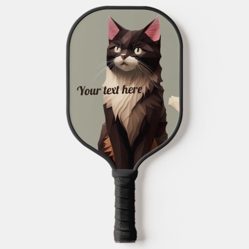 Cat Paper Cut Art Pet Care Food Shop Animal Clinic Pickleball Paddle