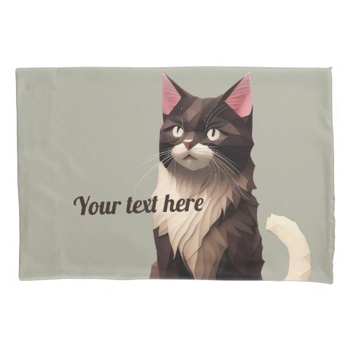 Cat Paper Cut Art Pet Care Food Shop Animal Clinic Pillow Case