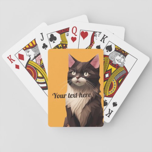 Cat Paper Cut Art Pet Care Food Shop Animal Clinic Poker Cards