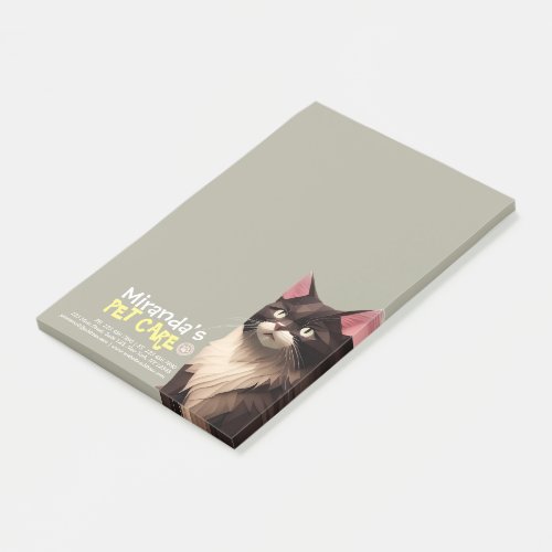 Cat Paper Cut Art Pet Care Food Shop Animal Clinic Post_it Notes