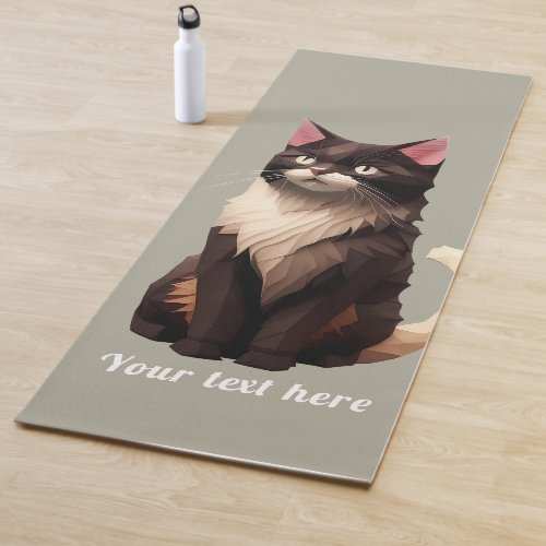 Cat Paper Cut Art Pet Care Food Shop Animal Clinic Yoga Mat