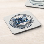 Cat Paper Origami Pet Care Grooming Animal Clinic Beverage Coaster