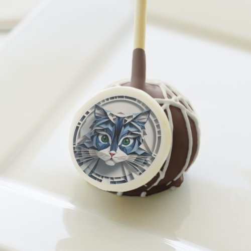 Cat Paper Origami Pet Care Grooming Animal Clinic Cake Pops