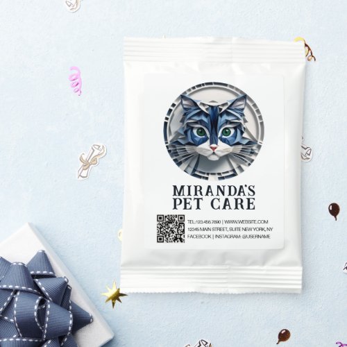 Cat Paper Origami Pet Care Grooming Animal Clinic Hot Chocolate Drink Mix