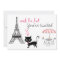 Cat Paris Birthday Invitation