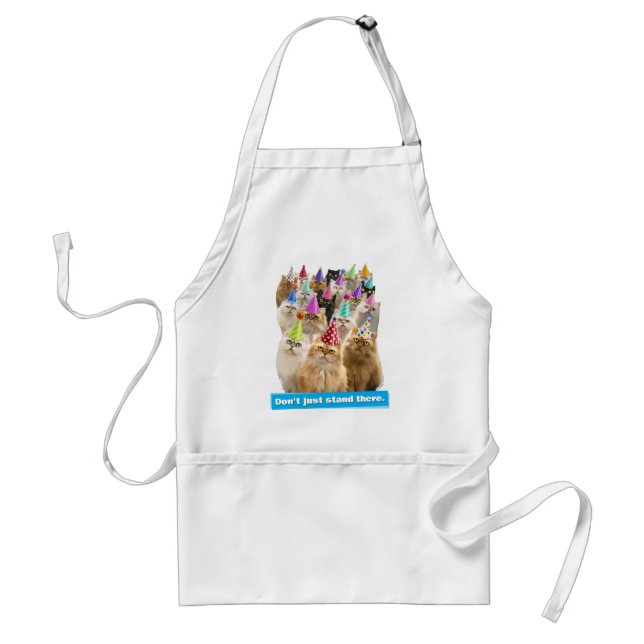 Cat Party Adult Apron (Front)