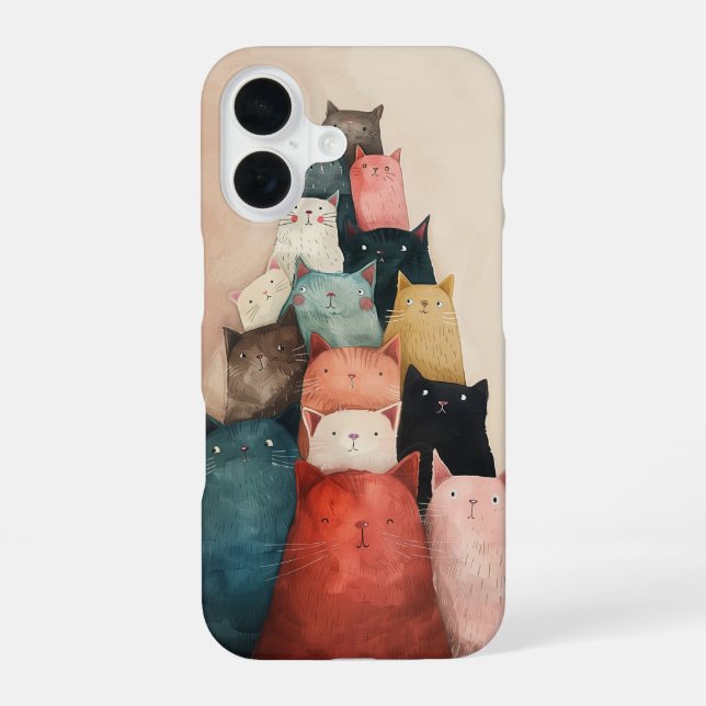 Cat Party iPhone Case (Back)
