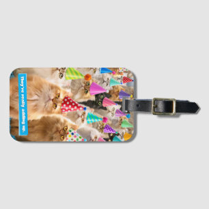 Cat Party Luggage Tag