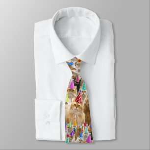 Cat Party Neck Tie