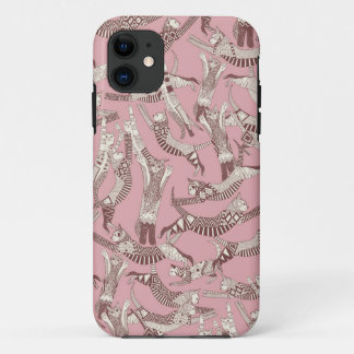 cat party pink iPhone 11 case