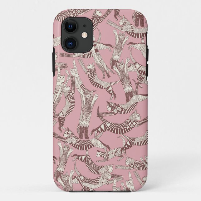 cat party pink Case-Mate iPhone case (Back)