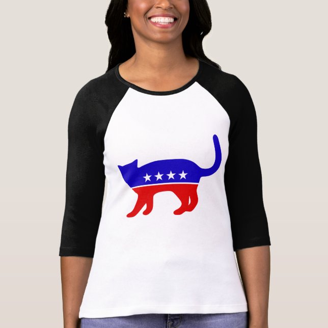 Cat Party raglan T-Shirt (Front)