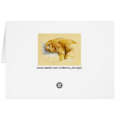 Cat Pastel - Orange Tabby Relaxed Pose (Back Horizontal)