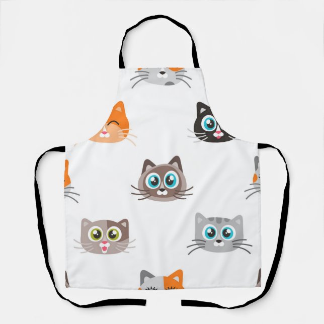 Cat pattern apron (Front)