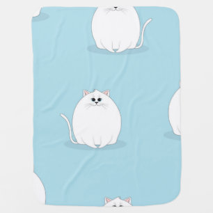 Cat pattern baby blanket