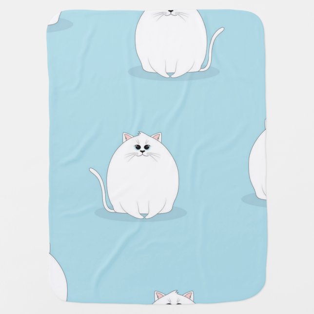 Cat pattern baby blanket (Front)