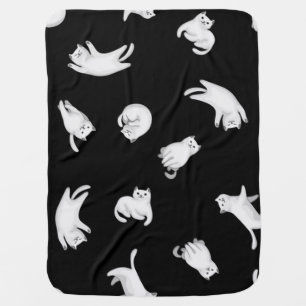 Cat pattern baby blanket
