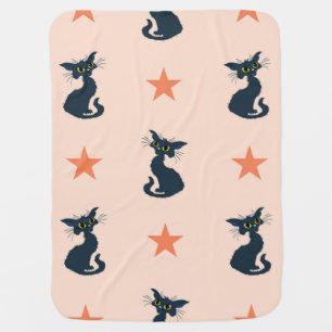Cat pattern baby blanket