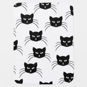 Cat pattern baby blanket