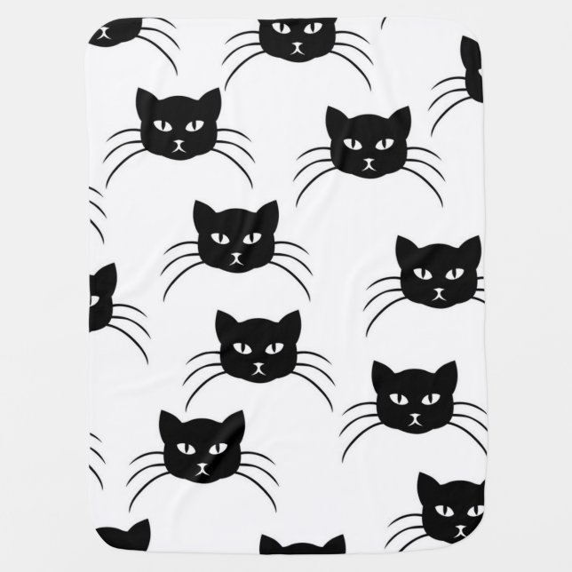 Cat pattern baby blanket (Front)
