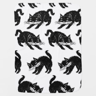 Cat pattern baby blanket