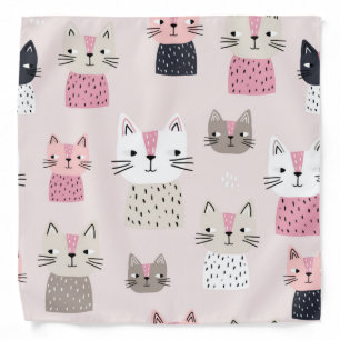 Cat pattern bandana