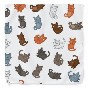 Cat pattern bandana
