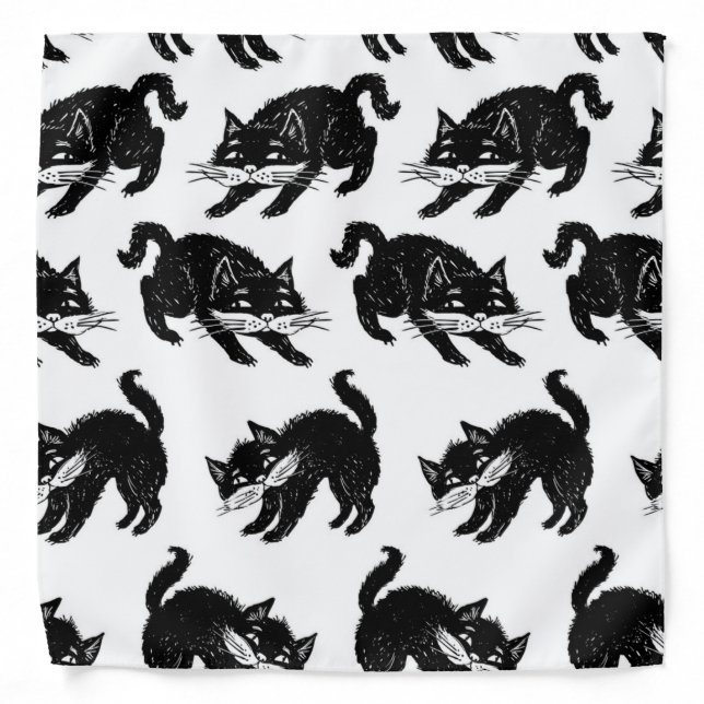 Cat pattern bandana (Front)