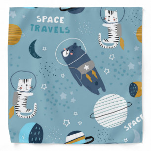 Cat pattern bandana