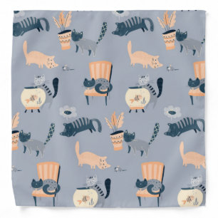 Cat pattern bandana