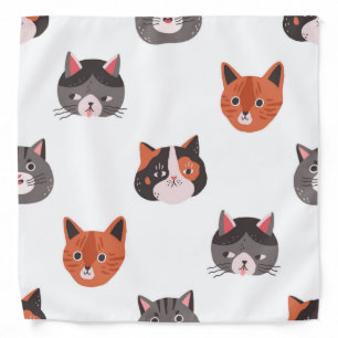 Cat pattern bandana