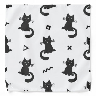 Cat pattern bandana